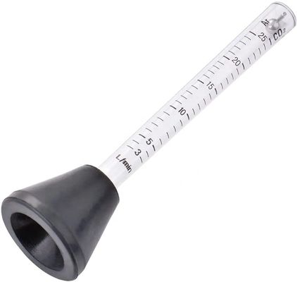Fluxímetro de medição transparente de 25 ml para solda de soldadores Mig Tig Gás adequado CO2/Argão
