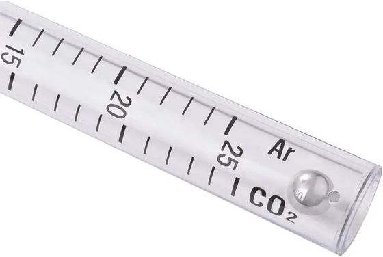 Fluxímetro de medição transparente de 25 ml para solda de soldadores Mig Tig Gás adequado CO2/Argão