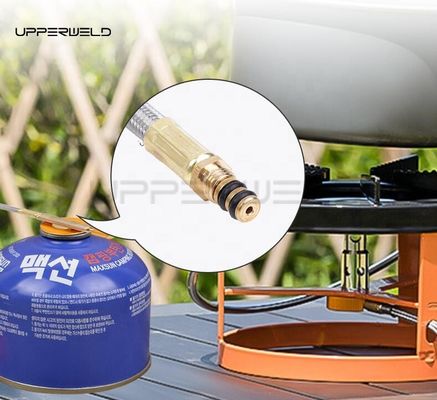 Adaptador de tocha de aquecimento para acampamento ao ar livre para fio de ligação da válvula de controle do tanque plano superior