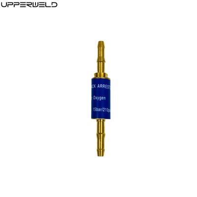 6 mm/8 mm/10 mm Arrestador de flashback de acetileno de oxigénio para soldagem Adaptador de gás de tocha de corte