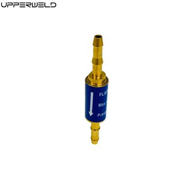 6 mm/8 mm/10 mm Arrestador de flashback de acetileno de oxigénio para soldagem Adaptador de gás de tocha de corte