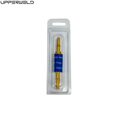 6 mm/8 mm/10 mm Arrestador de flashback de acetileno de oxigénio para soldagem Adaptador de gás de tocha de corte