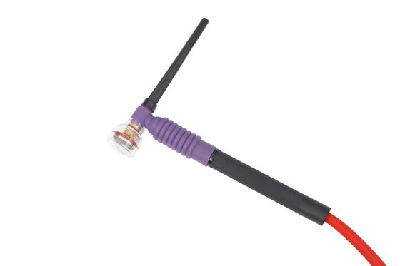 Suporte personalizado ODM WT125 TIG Soldagem Tocha com Red Cable Glass Cup e Lente de Gás