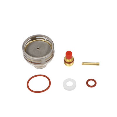 Superiores 24 53NQCN WP9 20 2.4mm TIG Consumíveis de Soldadura Kit de Copo de Vidro Pyrex para Soldadura