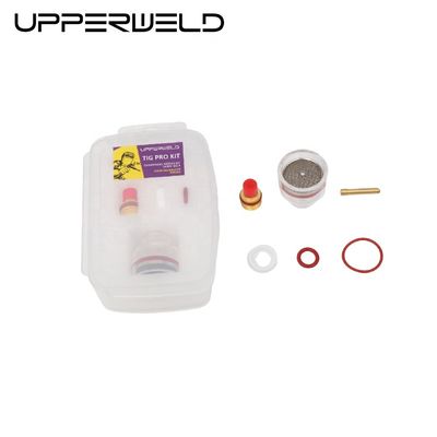 Superiores 24 53NQCN WP9 20 2.4mm TIG Consumíveis de Soldadura Kit de Copo de Vidro Pyrex para Soldadura