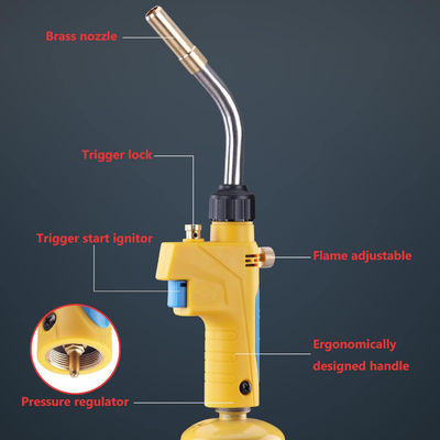 ODM Customizado Trigger Superior Iniciar Propano Soprar MAPP Tocha de gás para solda e brasagem