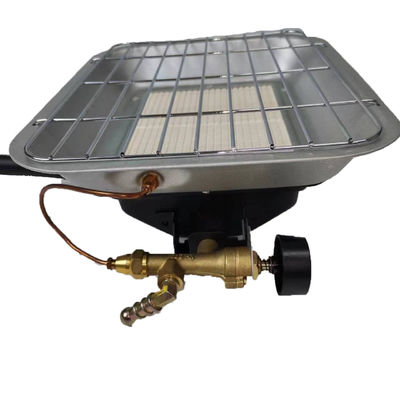 Aquecedor de espaço externo queimador de pátio ajustável com elemento cerâmico e dispositivo de segurança