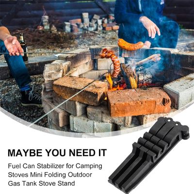 Base do tanque de gás de plástico Bracket Camping Folding Canister Stand Backpack Stabilizer de combustível