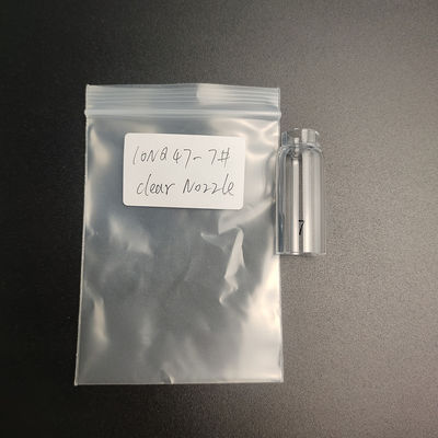 Diâmetro do bico de vidro transparente 11 mm UPPERWELD 10NQ47-7 para acessórios de tocha de solda Tig