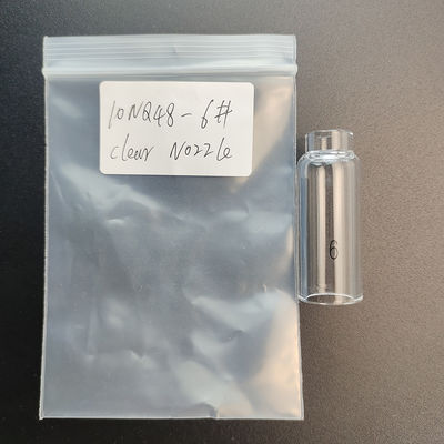 UPPERWELD 10NQ48-6 Garrafa de vidro transparente Tig Tocha de soldagem 9,5 mm Diâmetro Tig Acessórios