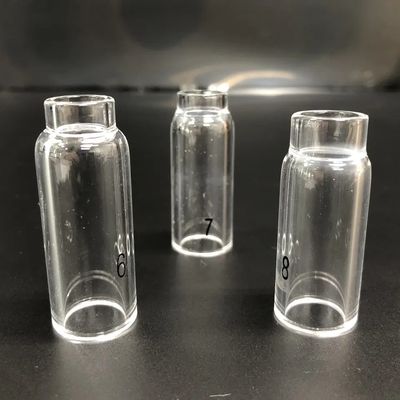 Suporte OEM UPPERWELD 10NQ-6 7 8 Bocal de vidro transparente Tig Acessórios para tocha de soldadura Tig