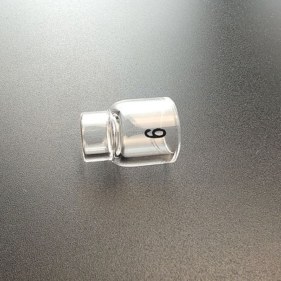 Suporte OEM UPPERWELD 13NQ10-6 Garrafa de vidro transparente Tig Acessórios para tocha de solda