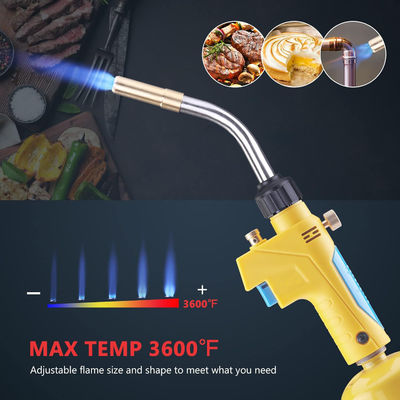 Tubos de cobre Tocha de propano para solda e soldadura HVAC gatilho de arranque Tocha de gás Mapp