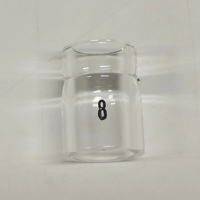 UPPERWELD 53NQ61S-8 Bico de vidro transparente Tig Acessório de tocha para melhor cobertura de gás
