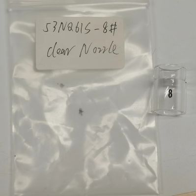 UPPERWELD 53NQ61S-8 Bico de vidro transparente Tig Acessório de tocha para melhor cobertura de gás