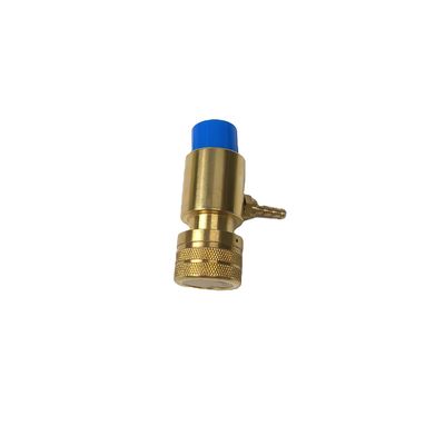 1-20 Dentes Filamento esquerdo Supremo Regulador de oxigénio de latão sólido válvula de tanque N.W. 223.6g