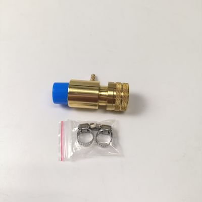 1-20 Dentes Filamento esquerdo Supremo Regulador de oxigénio de latão sólido válvula de tanque N.W. 223.6g