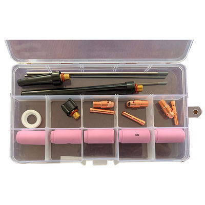 Kit de bico cerâmico de coleta de lâmpadas de soldagem para consumíveis de soldagem de tig