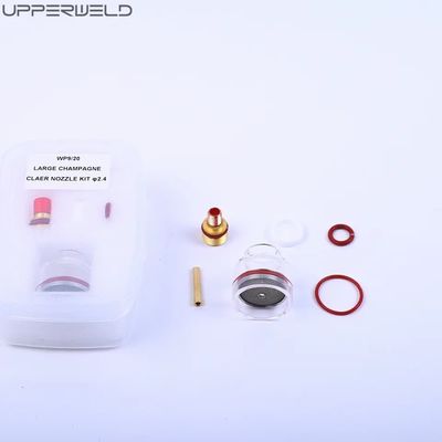 WP-17/18/26 2.4 TIG Soldadura Tocha Kit de Lentes de Gás 1/16' 3/32' 1/8' Clear Nozzle Kit de Taça Pyrex