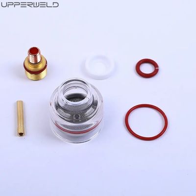 WP-17/18/26 2.4 TIG Soldadura Tocha Kit de Lentes de Gás 1/16' 3/32' 1/8' Clear Nozzle Kit de Taça Pyrex