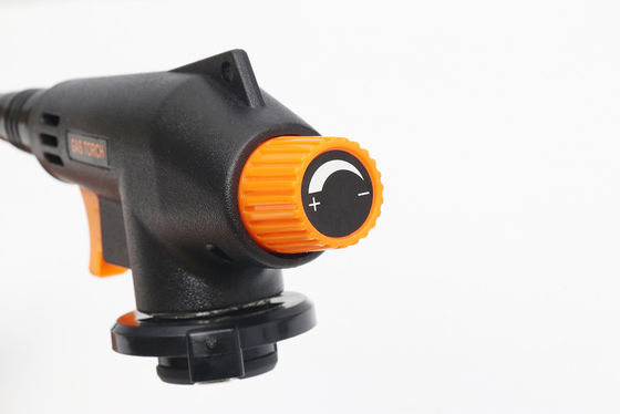 Black Customized Support Gas Torch Butane Lighter Torch Flame Gun com ignição piezo