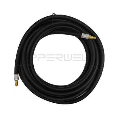 Cable de energia mangueira de borracha arrefecida a ar TIG consumíveis de solda para WP17 tocha em preto