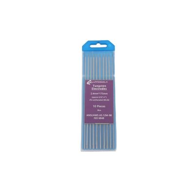 Tungstênio Rod WL20 Azul 2% Lanthanated TIG 1/16 3/32 1/8 polegada x 7 para suporte personalizado