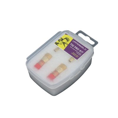 Lente de gás 4GL116 de soldadura superior em ouro e kit de colar de cunha 4C116GS para tocha de soldagem WP17 18 26