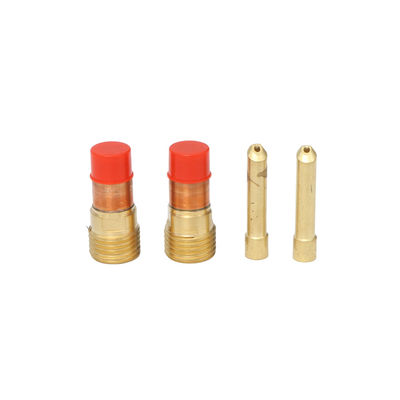 Lente de gás 4GL116 de soldadura superior em ouro e kit de colar de cunha 4C116GS para tocha de soldagem WP17 18 26