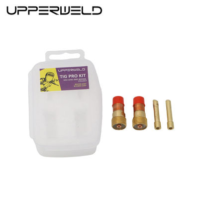 Lente de gás 4GL116 de soldadura superior em ouro e kit de colar de cunha 4C116GS para tocha de soldagem WP17 18 26
