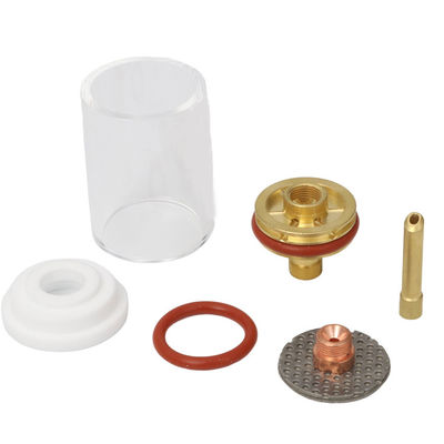 WP17 18 26 Tig Acessórios de tocha de solda Kit de bocal de vidro retas para tig