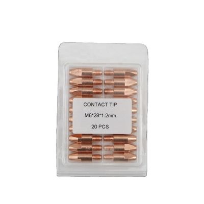 Ponto de contato de cor superior agradável Mig tocha de soldagem com acessórios de soldagem de M6 * 28mm 1,2 mm