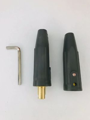 Negro US70 Conector de cabo Kit de suporte de cabo de soldagem Adaptador masculino feminino para consumíveis de soldagem Metal