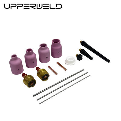 Acessórios de tocha de soldagem de soldagem TIG 14PCS Bocal cerâmico para WP-9/20