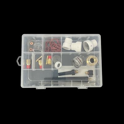 Acessórios de tocha de soldagem 48PCS Componentes sobressalentes de bocal transparente Incluem colete de soldagem superior