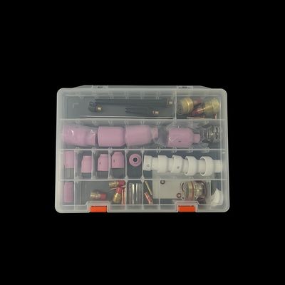 57PCS TIG Acessórios de tocha de soldagem Grande bocal de cerâmica TIG Peças sobressalentes em rosa