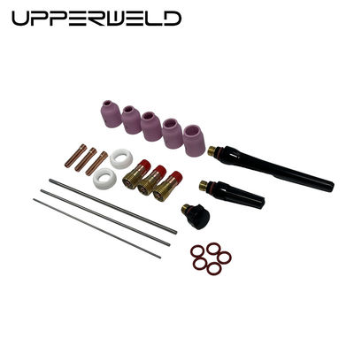 Alcançar Soldas TIG Perfeitas com Acessórios de Tocha de Soldadura TIG UPPERWELD 29PCS e Lentes de Gás