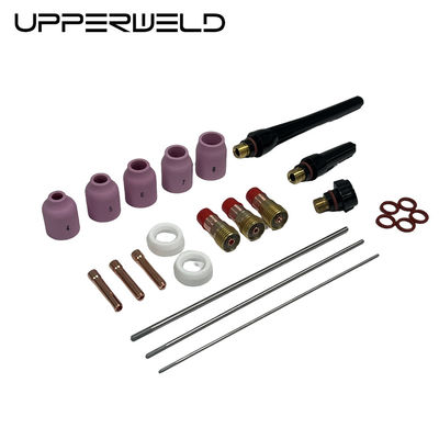 Alcançar Soldas TIG Perfeitas com Acessórios de Tocha de Soldadura TIG UPPERWELD 29PCS e Lentes de Gás