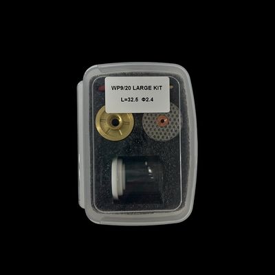 WP-9/20 TIG Acessórios de Soldadura Quartz Kit de bocal Tocha Peças sobressalentes grandes copos de vidro Kit