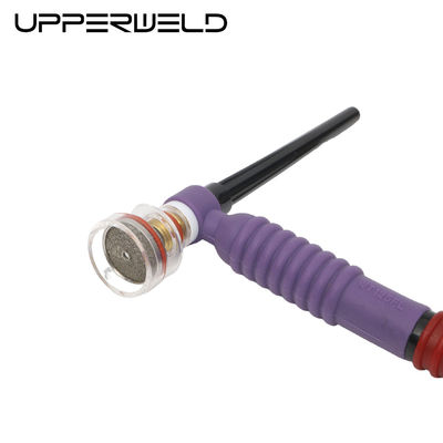 Cobre roxo de cobre e plástico superior WT125FL flexível TIG cabeça de tocha de soldagem arrefecida a ar