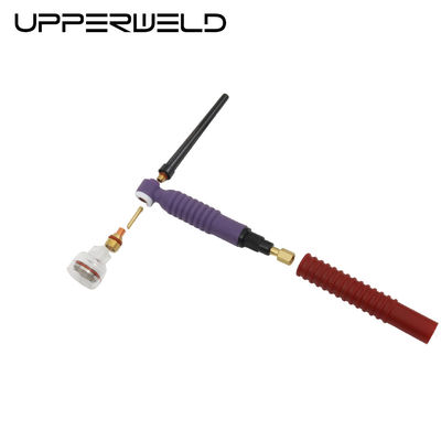 Cobre roxo de cobre e plástico superior WT125FL flexível TIG cabeça de tocha de soldagem arrefecida a ar