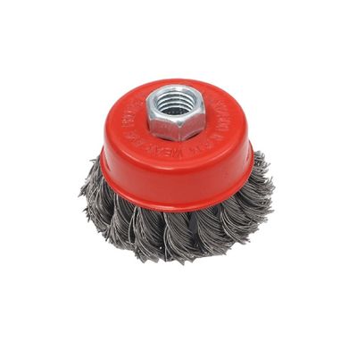 Suporte personalizado 3 polegadas Borracha de roda de fio torcido para materiais de soldagem M14 * 75 * 2mm