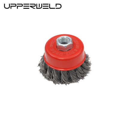 Suporte personalizado 3 polegadas Borracha de roda de fio torcido para materiais de soldagem M14 * 75 * 2mm