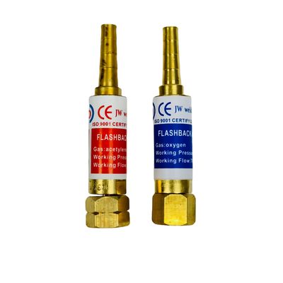 2600L/T 7000L/H Brass Copper Upper Welding Flashback Arrestor para Oxigénio e Acetileno