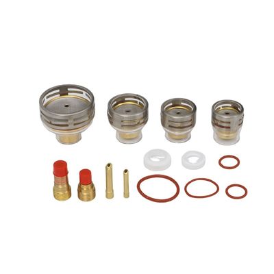 Kit de bico transparente de soporte de vidro cerâmico personalizado para solda TIG WP 9/20/17/18/26