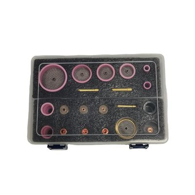 Kit de bico transparente de soporte de vidro cerâmico personalizado para solda TIG WP 9/20/17/18/26