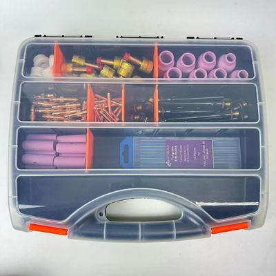 Conjunto avançado de tochas de soldagem TIG com copo de cerâmica e bocal transparente 17 18 26 74 kits