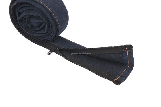 4m TIG Soldagem Tocha Cable Cover com Cowboy Zipper Jacket estilo azul