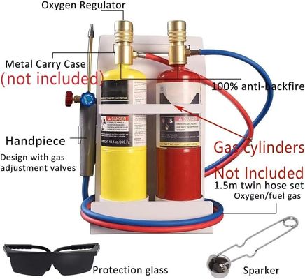 Kit de tochas de oxigénio MAPP para solda e solda de temperatura até 3550C