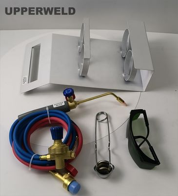 Kit de tochas portáteis de aquecimento de cilindros de oxigénio com óculos de segurança e temperatura de 3550 °C